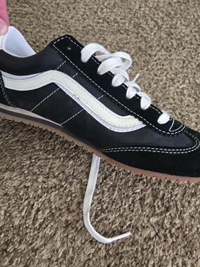 Vans Black and White Serio Sneakers